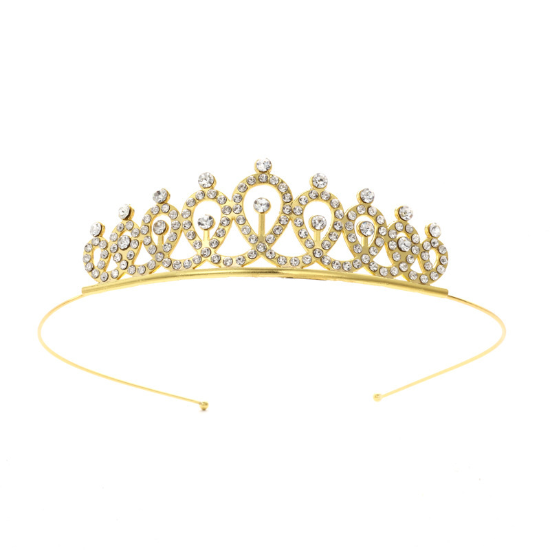 Diadema con Corona de Princesa Infantil de Metal Galvanizado para Cumpleaños y Fiestas image 58