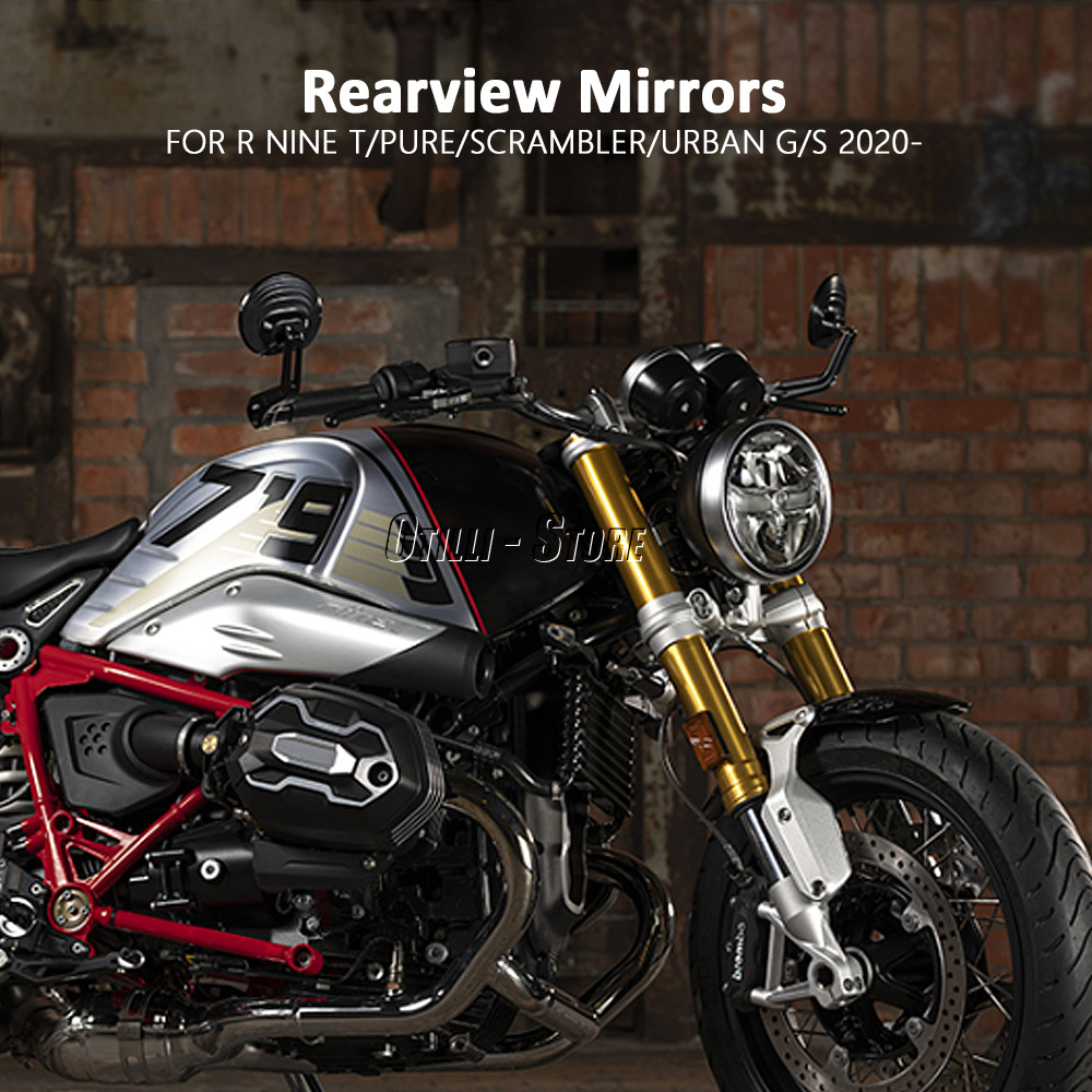 Motorcycle Modification Accessories Are Suitable for Bmw Latte R9T Aluminum Alloy Handlebar Rearview Mirror Cross-Border Supply