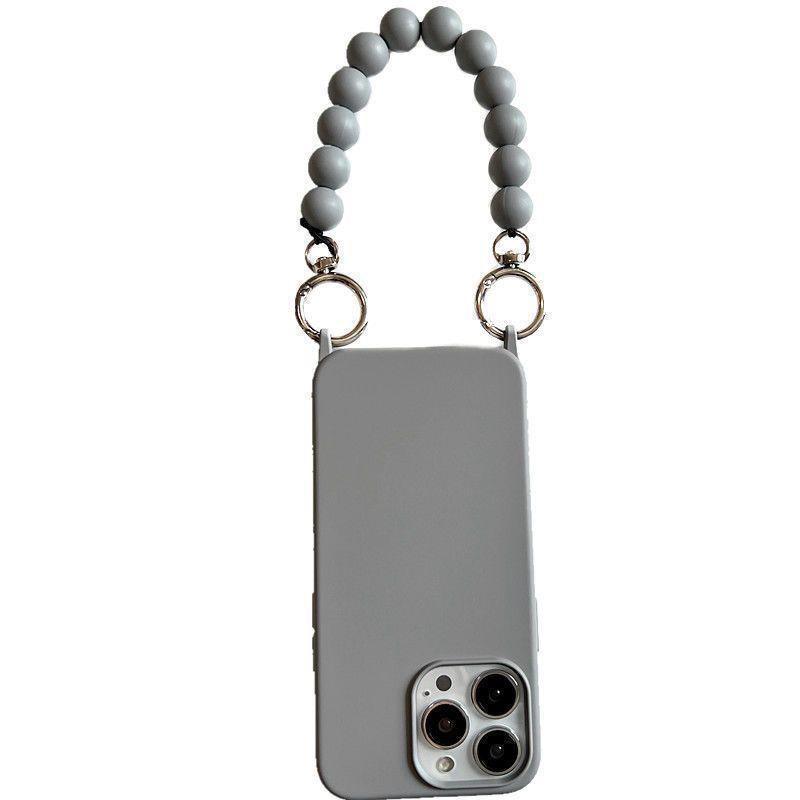 Cáscara de teléfono móvil iphone15 diagonal portátil de color sólido 16ProMax simple y elegante para Apple 14 nueva mujer 13