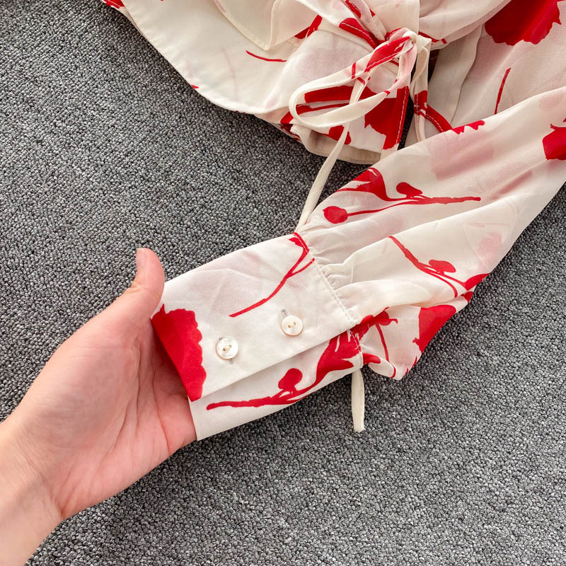 Title 23, Bedrucktes Chiffon-Kurzhemd im Split-Rock-Desig...