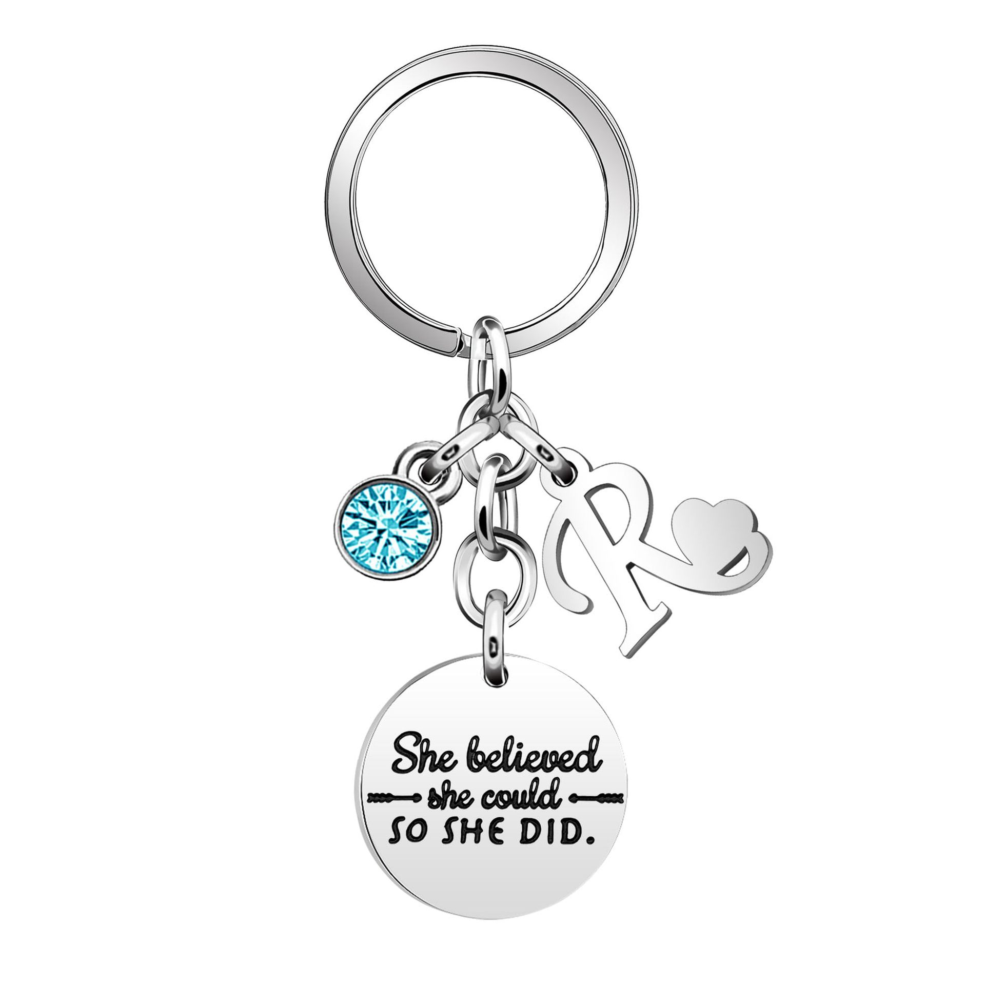 Keychain with letters, letter R