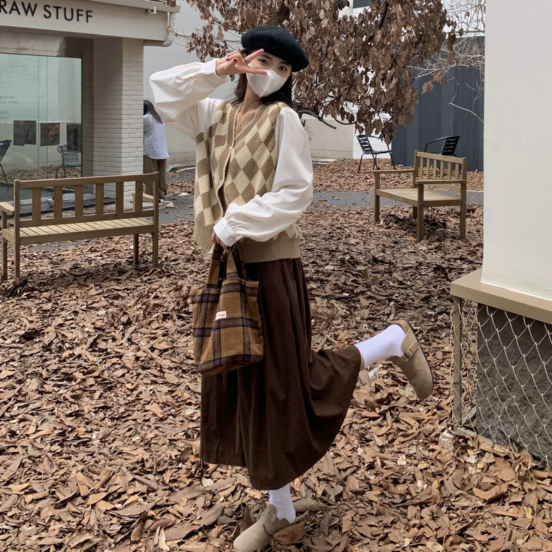  秋  M-4XL 大きいサイズ トップス スカート