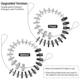 26/44 piece set of metric and imperial American round head screw nut thread stop gauge detector gauge tool