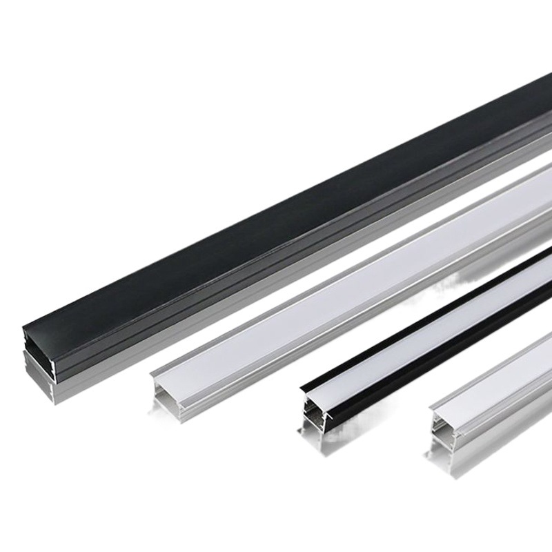Luz lineal de aluminio canal de aluminio luz lineal triangular canal de luz lineal tira de luz dura tira de luz LED canal de aluminio de luz lineal