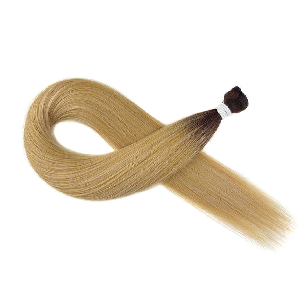 Europa, América y África transfronterizos Synthetic Straight Hair Bundle peluca recta extensión de cabello cortina