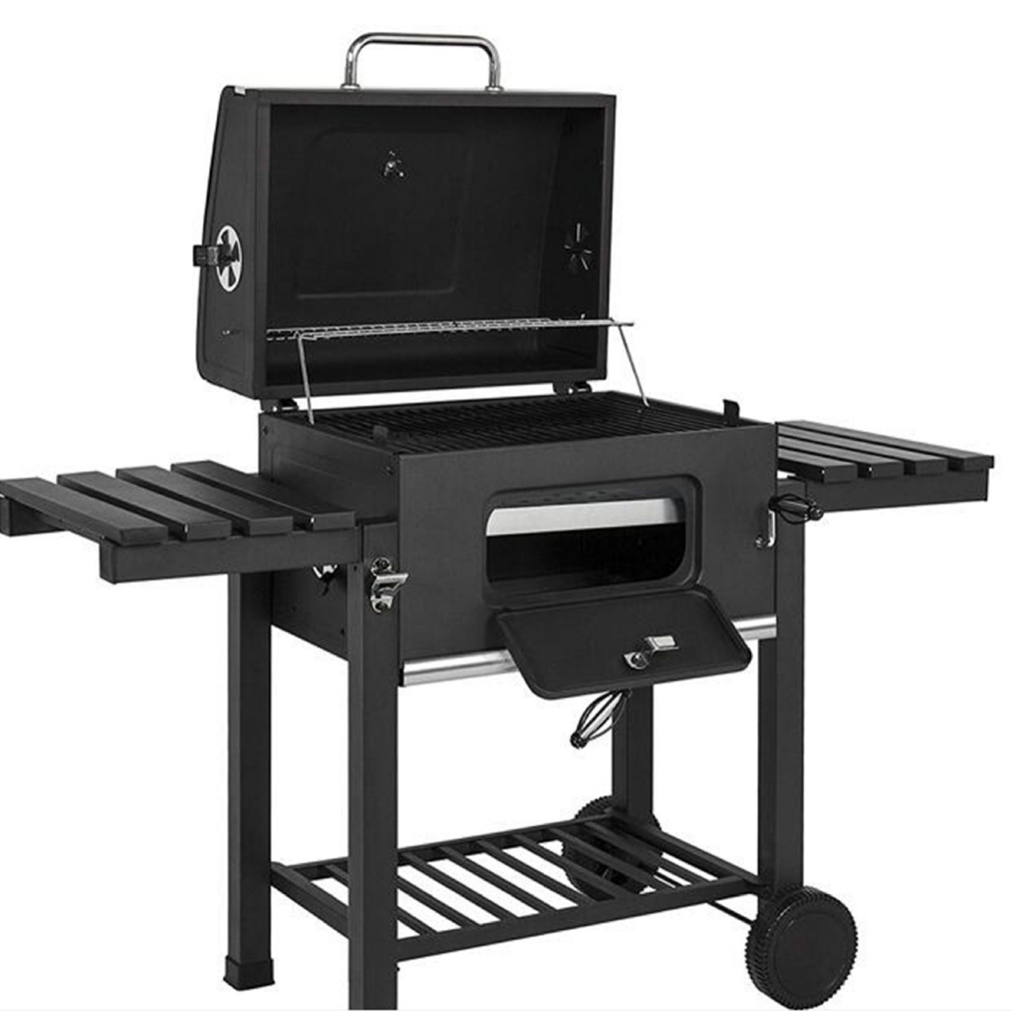 Los fabricantes producen Placa de doble cara estufa de caja cuadrada grande Parrilla de barbacoa de gama alta Parrilla de barbacoa cuadrada