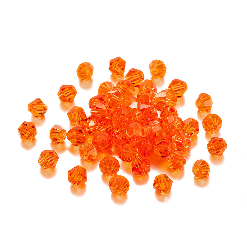 跨境直销2/3/4/6MM水晶玻璃菱形珠diy饰品配件彩色水晶切面散珠子|undefined