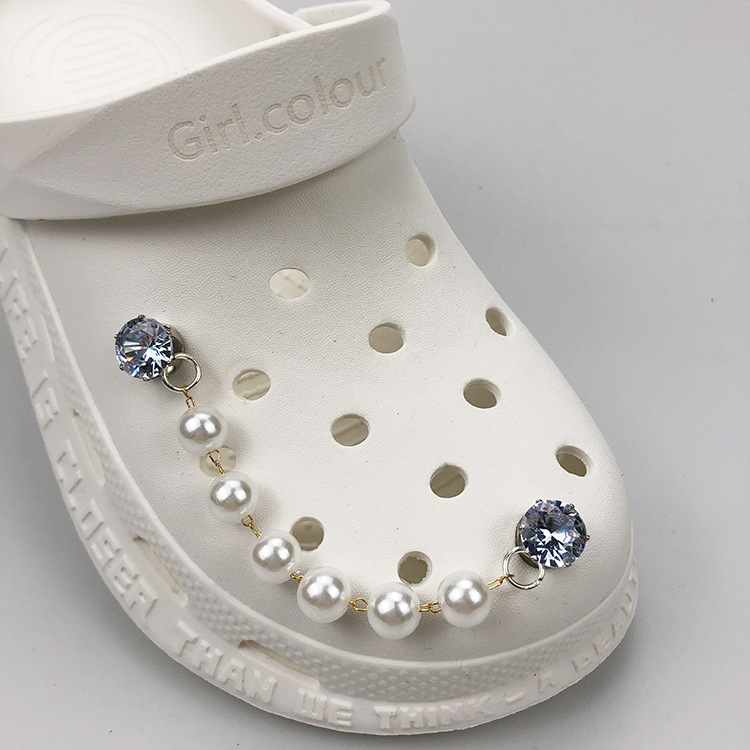 Pearl silver buckle