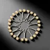 Set, champagne color, 12 pieces