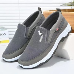 New old Beijing cloth shoes, non-slip, comfortable, elderly shoes, men's hiking sole dad shoes, middle-aged and elderly casual sports cloth shoes