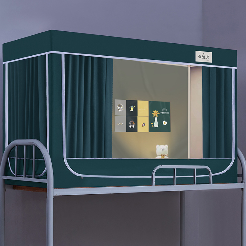 Nueva B20S recubrimiento de seda engrosada fuerte sombreado dormitorio superior e inferior litera estudiante mosquitera 0,9 m soporte de acero inoxidable