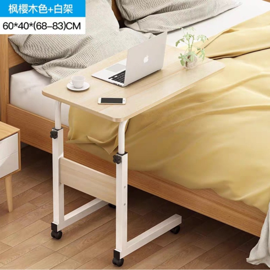 Los fabricantes suministran simple mesa de noche de almacenamiento pequeña mesa de estudio portátil escritorio portátil para el hogar