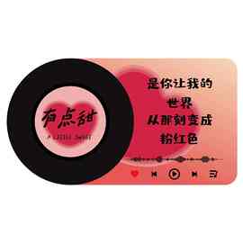 汪苏泷歌词墙贴黑胶唱片打卡造背景墙面装饰网红多巴胺拍照区布置