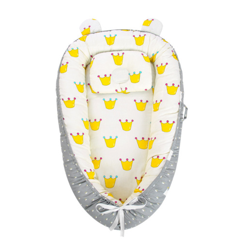 Crib in bed, newborn bionic sleeping bed, safe baby crib, anti-jumping, anti-pressure, baby nest