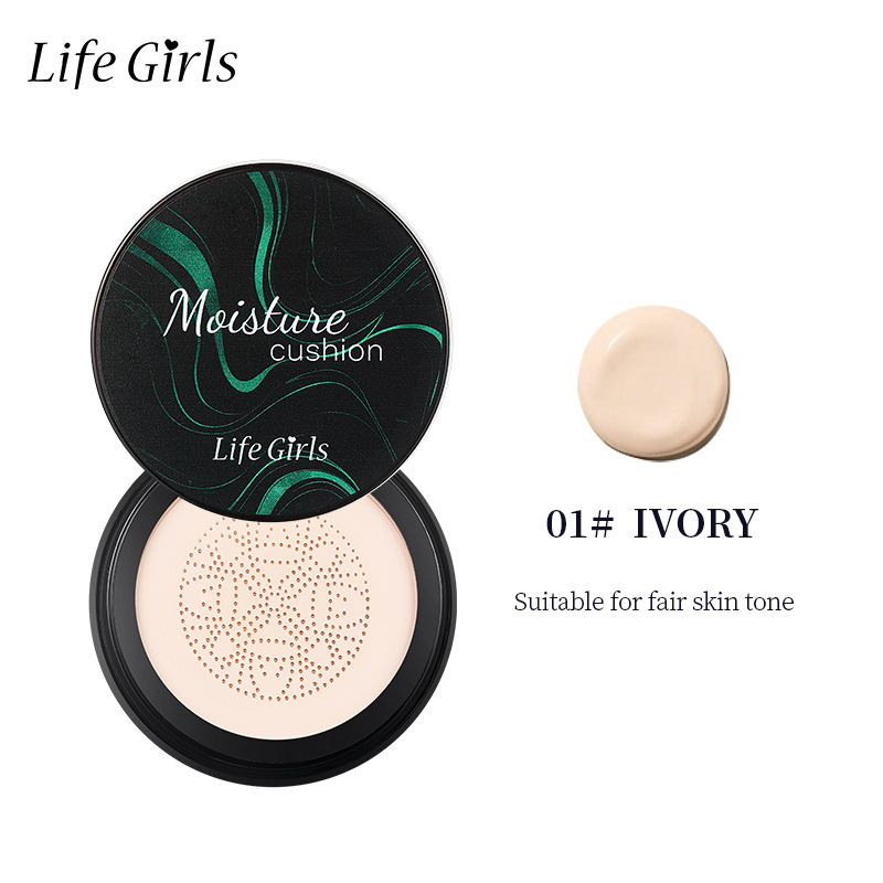 Life Girls cojín de humedad hongo cojín de aire maquillaje transfronterizo maquillaje al por mayor suministro directo de fabricantes