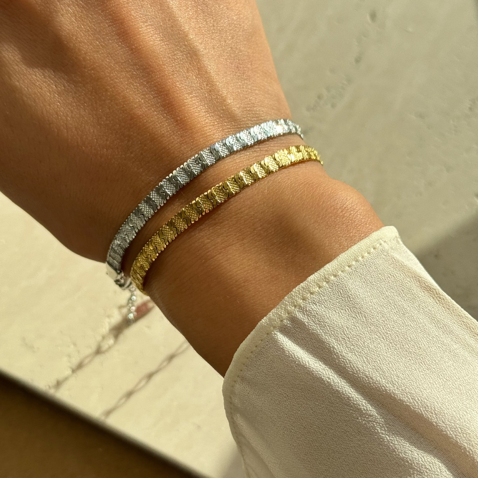 Star Pattern Simple Style Commute Star Titanium Steel Plating Gold Plated Bracelets