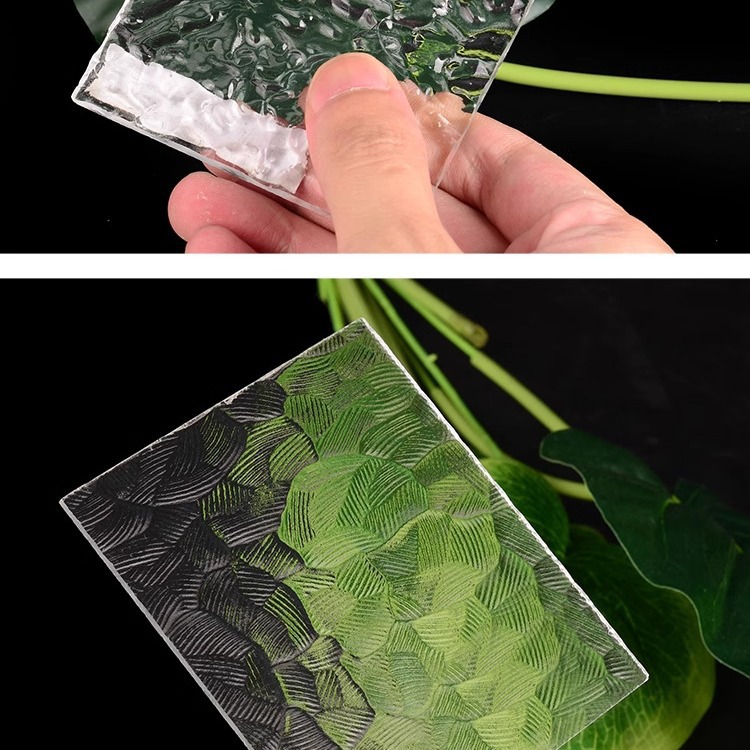 透明亚克力条纹板激光加工彩色条纹有机玻璃板切割奶白磨砂石头纹