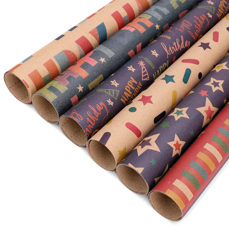 Amazon popular Feliz cumpleaños papel de regalo de la fiesta de cumpleaños del Día de San Valentín papel tapiz de fondo papel de cubierta de libro de papel