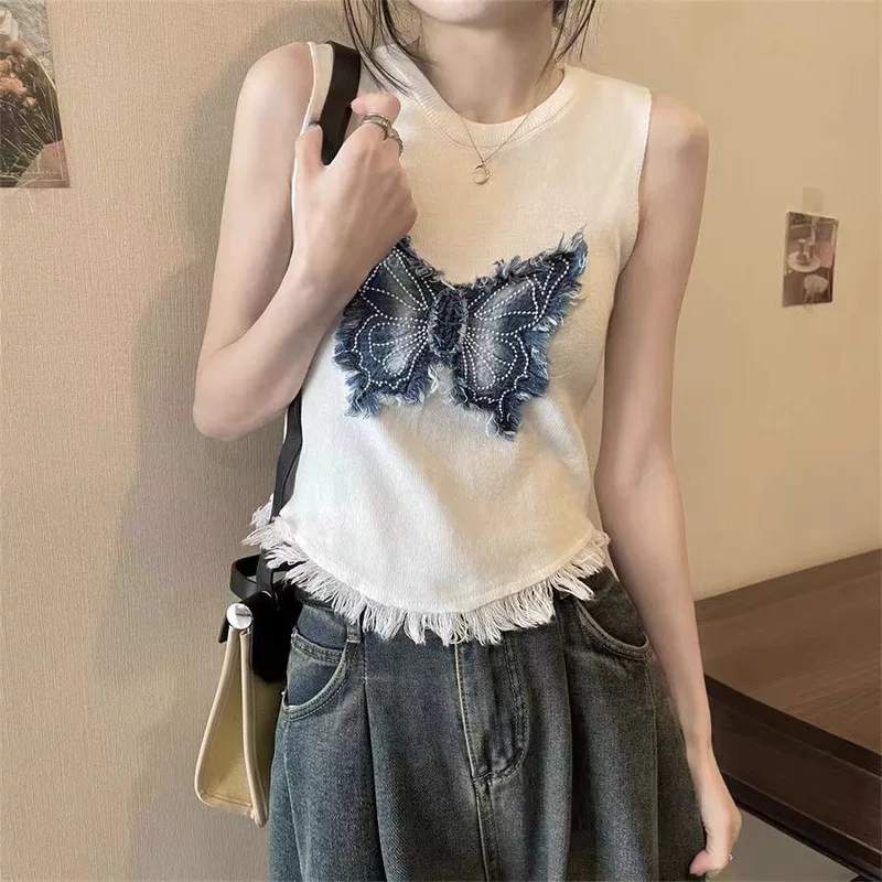 Summer bra top, short T-shirt sleevless, lifting effect