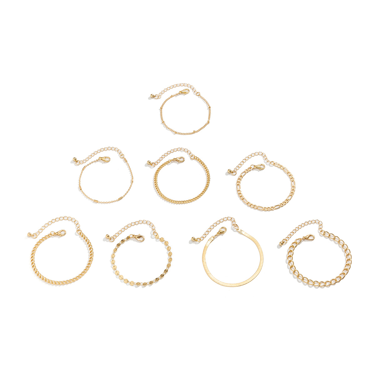 Bijoux en métal style punk avec ensemble complet de diamants et chaîne à griffes, bracelet à paillettes en os de serpent et papillon_voghion.com