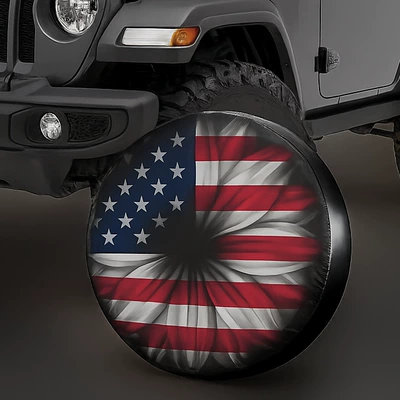 Spare wheel cover – American Flag Car Spare Tire