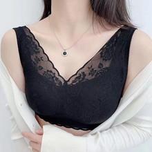 一件代发5501无钢圈聚拢性感蕾丝美背内衣调整型高级感大码文胸女