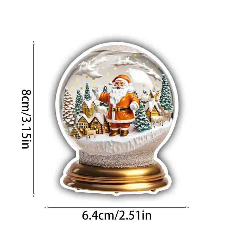 국경을 넘나드는 새로운 산타클로스 트리 축복 크리스마스 휴일 자동차 오토바이 짐 방수 비닐 스티커