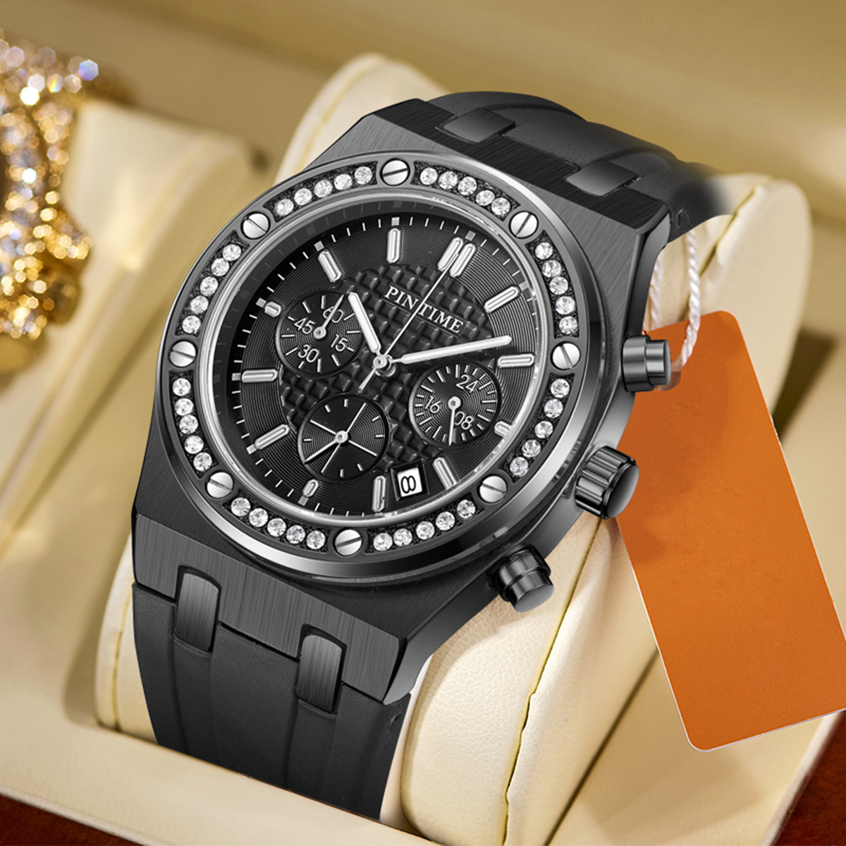 Cross-Border Foreign Trade Hot-Selling Watches for Men and Women, Multi-Functional Six-Pin Sports Waterproof Silicone Quartz Watches, Factory Direct Delivery