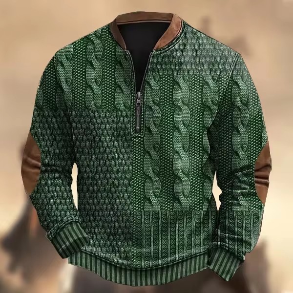 winter long-sleeve for leisure with zipper