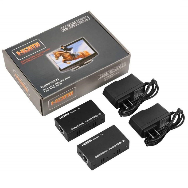 High-definition hdmi network cable extender single network cable to hdmi high-definition network rj45 signal amplification transmitter 60 meters