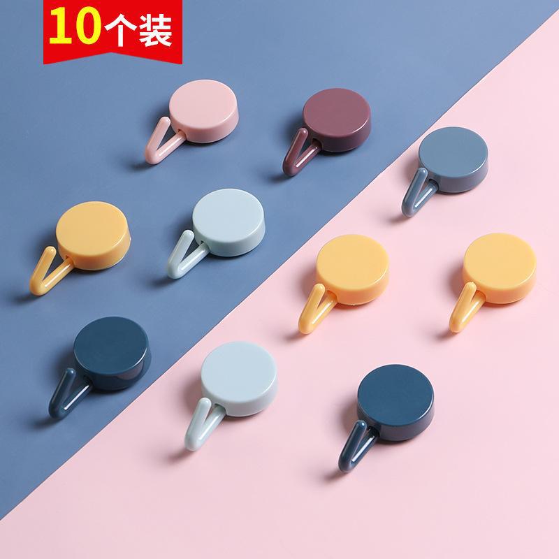 Fuerte gancho adhesivo pegatina colgante de pared cocina creativa lindo gancho sin perforar gancho de baño detrás de la puerta