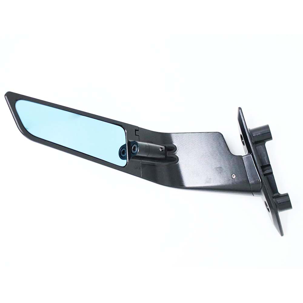 Suitable for Yamaha Tmax 560 Motorcycle Rearview Mirror, Wind Wing Mirror, Blue Surface, Large Base Square Rearview Mirror