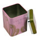In stock wholesale tinplate tea pot square simple storage iron box Creative Square sealed candy iron box