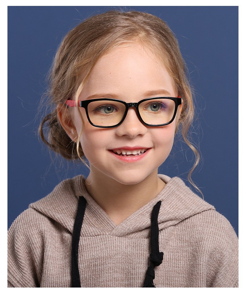 Occhiali da vista anti-luce blu per bambini di nuova moda, occhiali piatti da donna e occhiali in silicone, montatura morbida_voghion.com