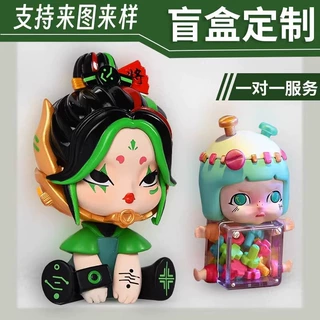 pvc盲盒摆件手机支架卡通玩偶软胶搪胶注塑滴胶公仔动漫手办定制