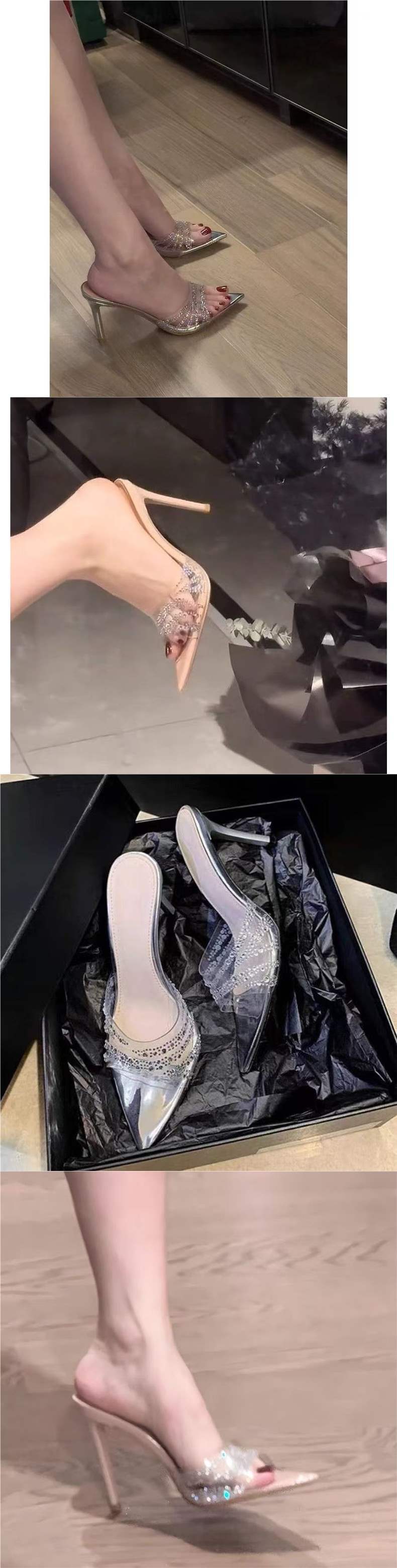 Women's High-heeled Shoes Thin Heels And Open Toe, 2025 Summer New Style, Fish Mouth Sandals For Outdoor Wear, Sexy_vogvips.com