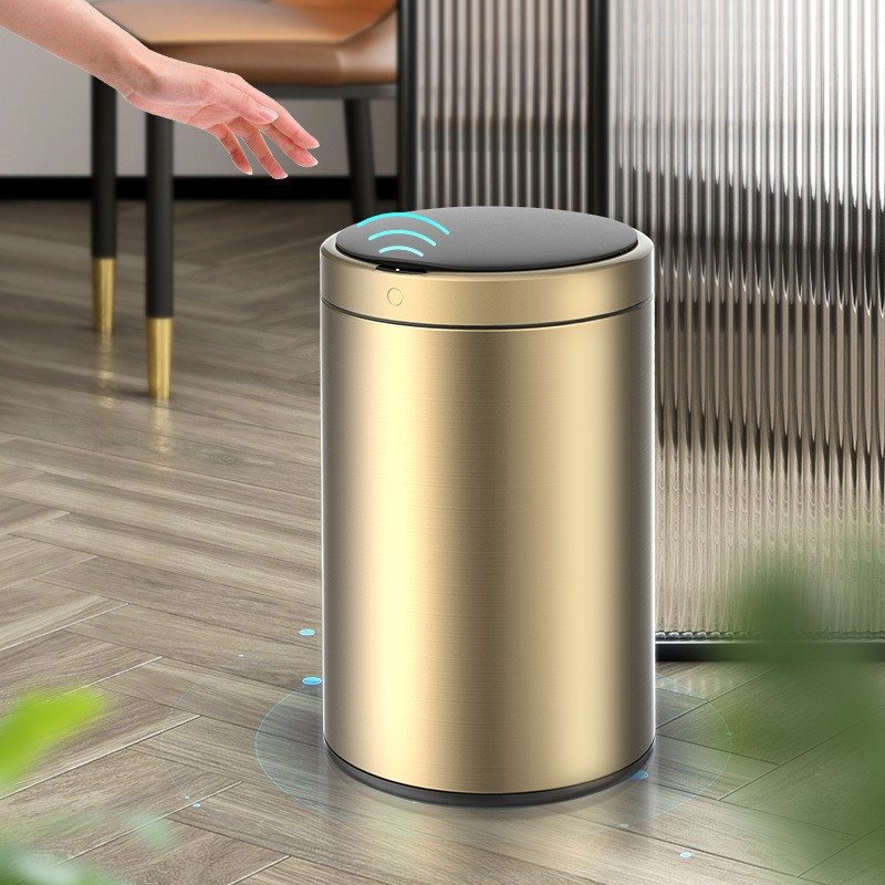 Smart waterproof garbage can for home use for living room stainless…