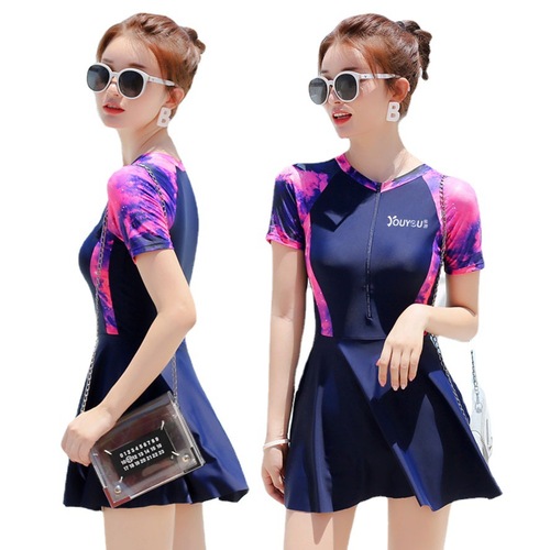 Youyou swimsuit for women, conservative belly-covering, slimming, sexy one-piece large size hot spring swimsuit, Korean ins style swimsuit