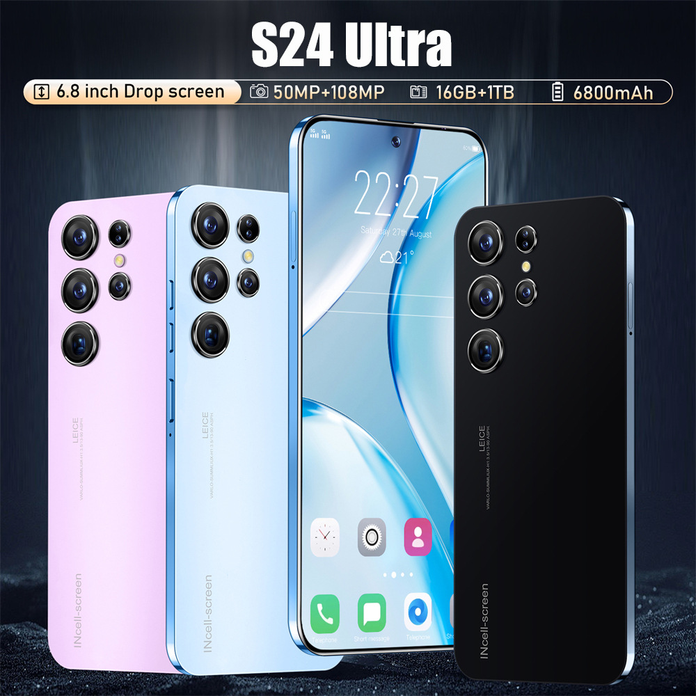 跨境手机 S24 Ultra 真4G 6+128   7.3寸 1300万 素 安卓10八核