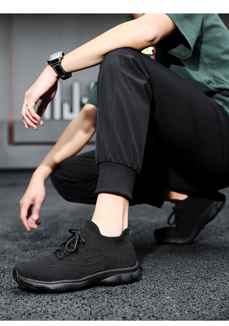 Outdoor-Paar Damen Sommersport, fliegendes gewebtes Mesh, atmungsaktiv, leicht, weich besohlte Tourismus-Wandersockenschuhe,_voghion.com