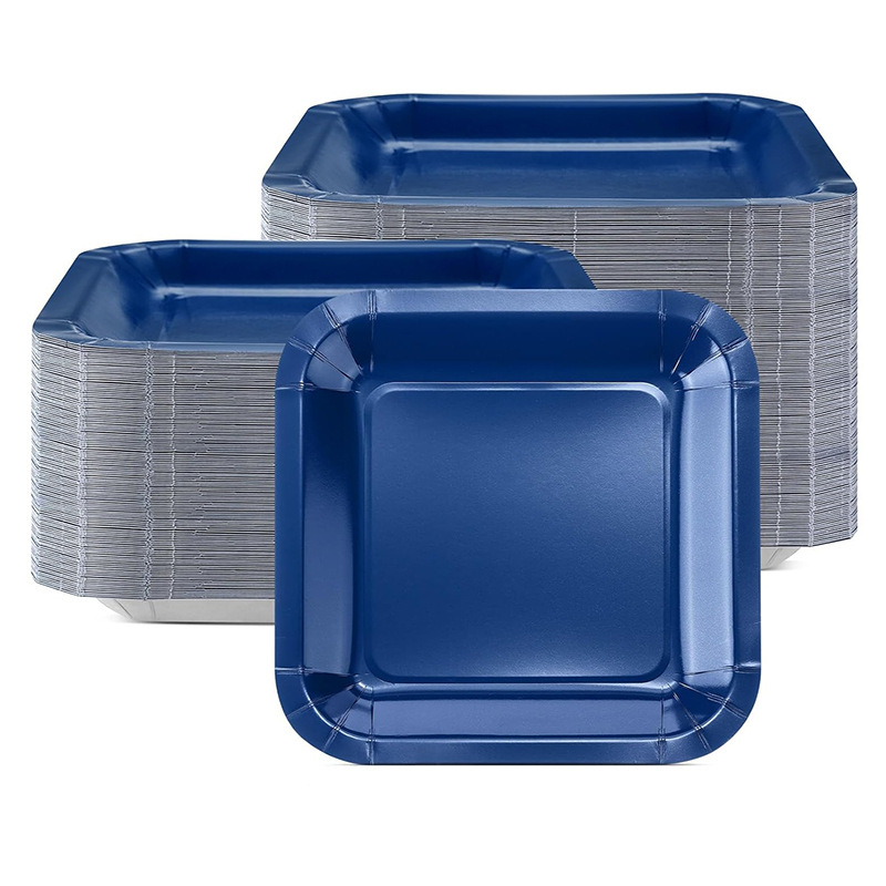 Special Offer for Newcomers 7inch Disposable Square Paper Plates for Children's Birthday Party Cake Plates Gold Color Bulk Purchase Discount Special Offer for Newcomers 7inch Disposable Square Paper Plates for Children's Birthday Party Cake Plates Gold Color Bulk Purchase Discount