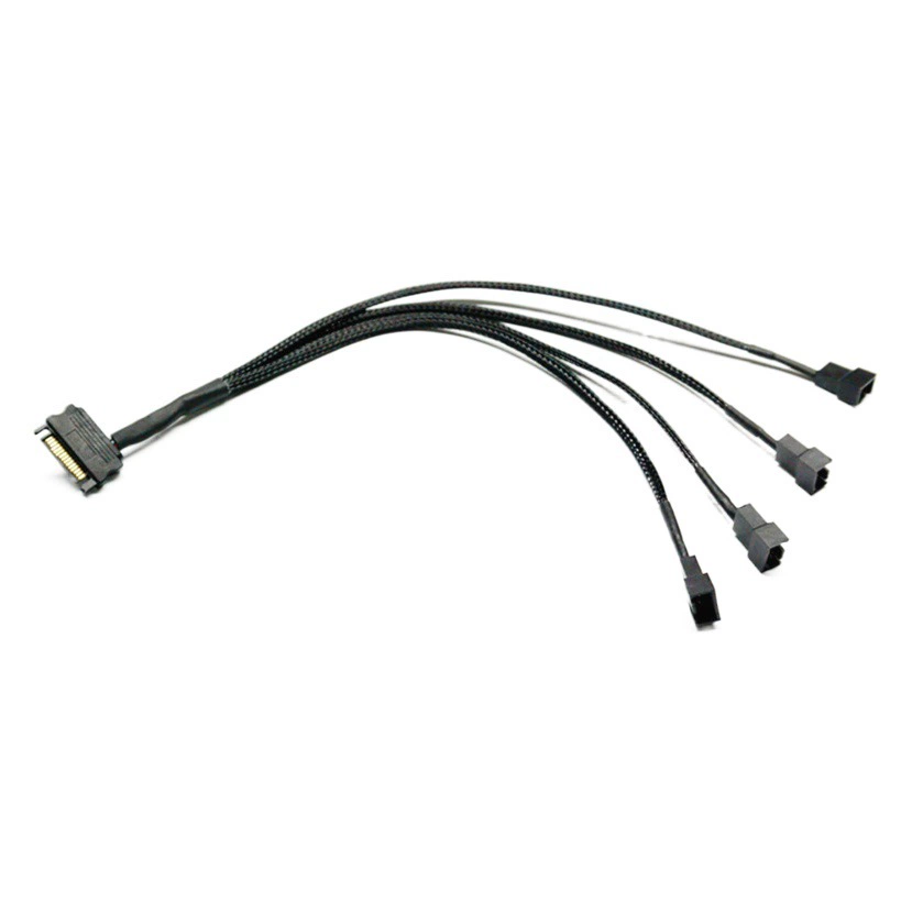 Ступица вентилятора корпуса компьютера SATA на 4PIN 4Pin одна минута два три пять вентилятора Удлинительный кабель