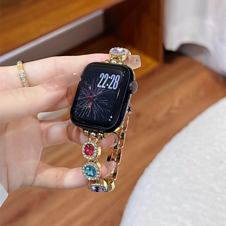 方糖彩钻表带适用于苹果Apple手表带iwatch10/987654321SE手表带|undefined