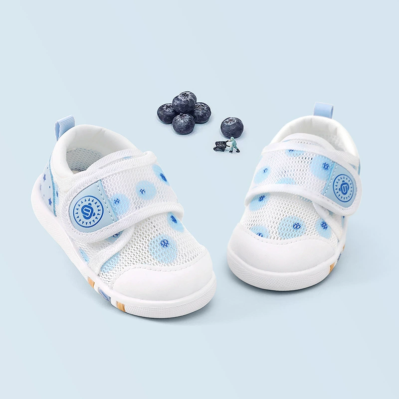 2024 новая летняя ходунка детская нескользящая мягкая подошва сандалия для мальчиков дышащая сетчатая детская сетчатая детская обувь