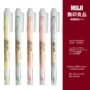 muji无印良品双头学生荧光笔