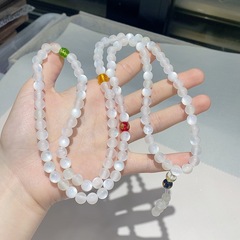 变色海云母搭配五路财神配饰多圈手串简约百搭小众手链女款饰品