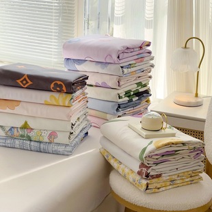 Small fresh single quilt cover ins literary style quilt cover student dormitory single sheet four seasons bedding wholesale