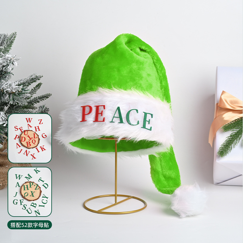 クロスボーダー クリスマスハット DIY カスタム 75cm ロング プラッシュ 多色 高級 大人用 クリスマスハット クリスマスデコレーション|undefined