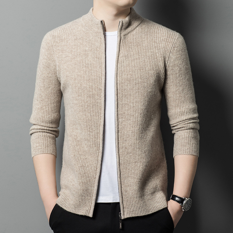 Woolen demi-season winter cardigan