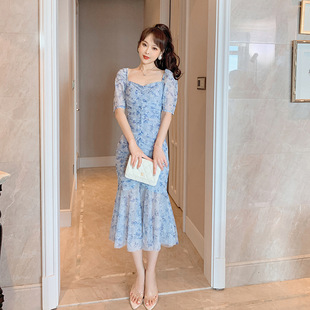Ů�b2026�ļ���ʽ����chic�@���Lȹ���I�黨�~β�B��ȹ4860